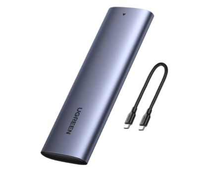 Akcesoria do dysków UGREEN Obudowa dysku SSD M.2 USB 3.2 + kabel USB Typ C CM400 10902 6957303819027